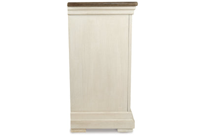 Bolanburg Two-tone Counter Height Dining Table and 6 Barstools with Server -  Ashley - Luna Furniture