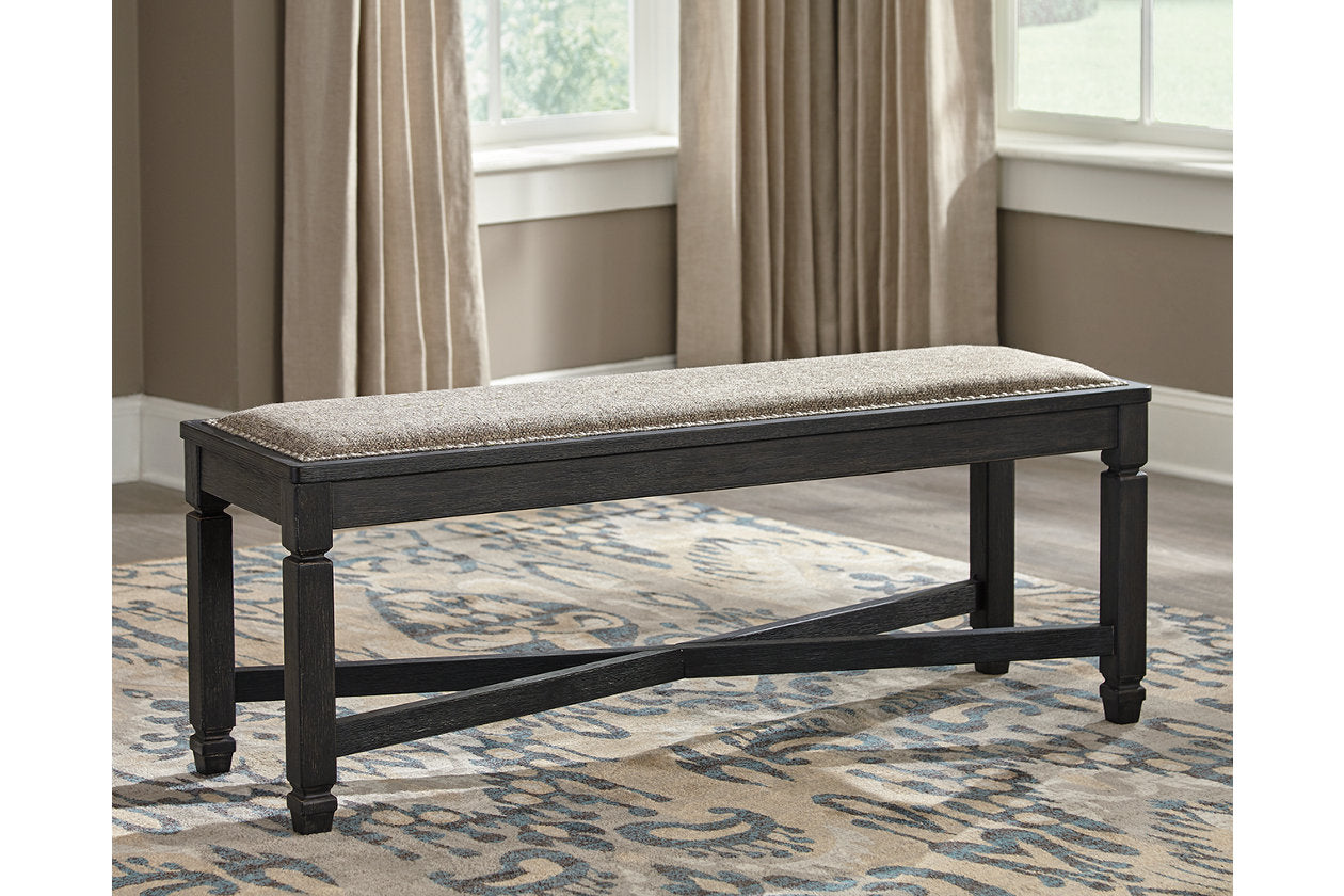 Tyler Creek Black/Grayish Brown Dining Table and 4 Chairs with Bench from Ashley - Luna Furniture