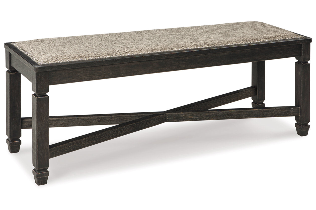 Tyler Creek Black/Grayish Brown Dining Table and 4 Chairs with Bench from Ashley - Luna Furniture