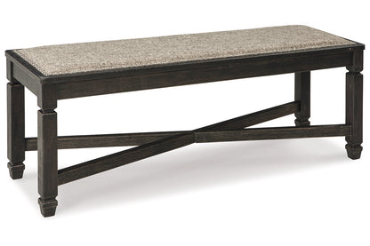 Tyler Creek Black/Grayish Brown Dining Table and 4 Chairs with Bench from Ashley - Luna Furniture