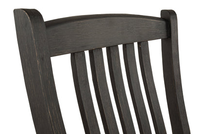 Tyler Creek Black/Gray Dining Table, 4 Chairs and Bench from Ashley - Luna Furniture