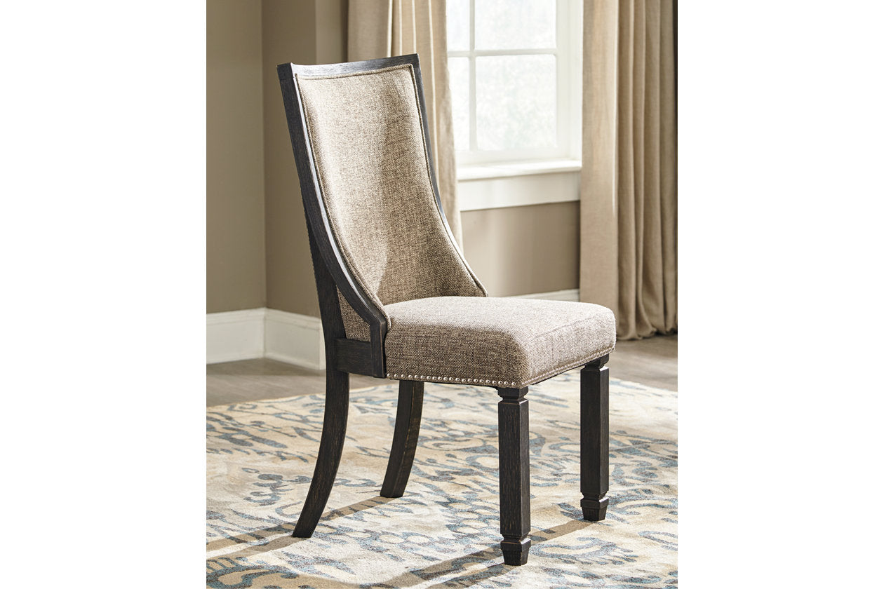 Tyler Creek Black/Grayish Brown Dining Table and 4 Chairs with Bench from Ashley - Luna Furniture