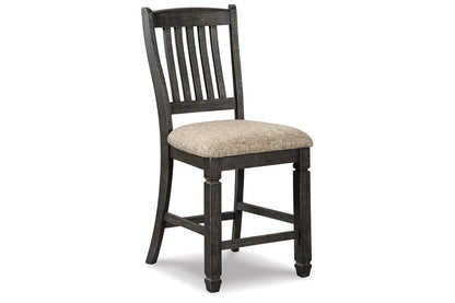 Tyler Creek Black/Gray Counter Height Dining Table and 4 Barstools and Bench from Ashley - Luna Furniture