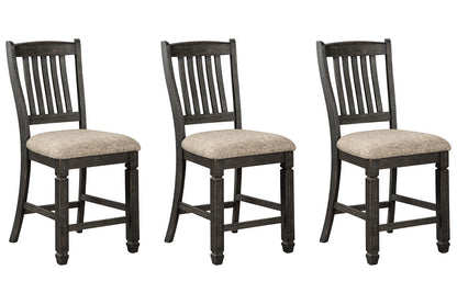 Tyler Creek Black/Gray Counter Height Dining Table with 4 Barstools from Ashley - Luna Furniture
