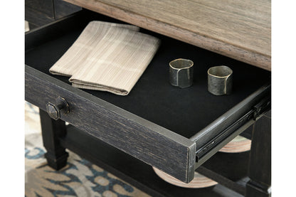 Tyler Creek Black/Gray Dining Table, 4 Chairs and Bench from Ashley - Luna Furniture
