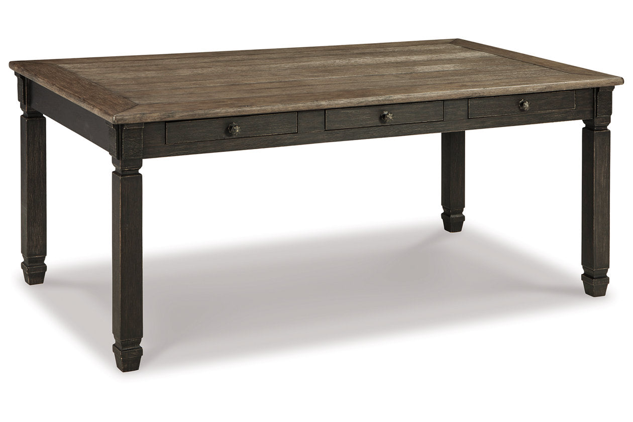 Tyler Creek Black/Grayish Brown Dining Table and 4 Chairs with Bench from Ashley - Luna Furniture