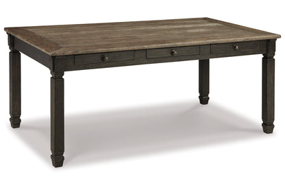 Tyler Creek Black/Grayish Brown Dining Table and 4 Chairs with Bench from Ashley - Luna Furniture