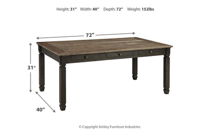 Tyler Creek Black/Gray Dining Table, 4 Chairs and Bench from Ashley - Luna Furniture