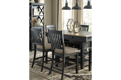 Tyler Creek Black/Gray Counter Height Dining Table with 4 Barstools from Ashley - Luna Furniture