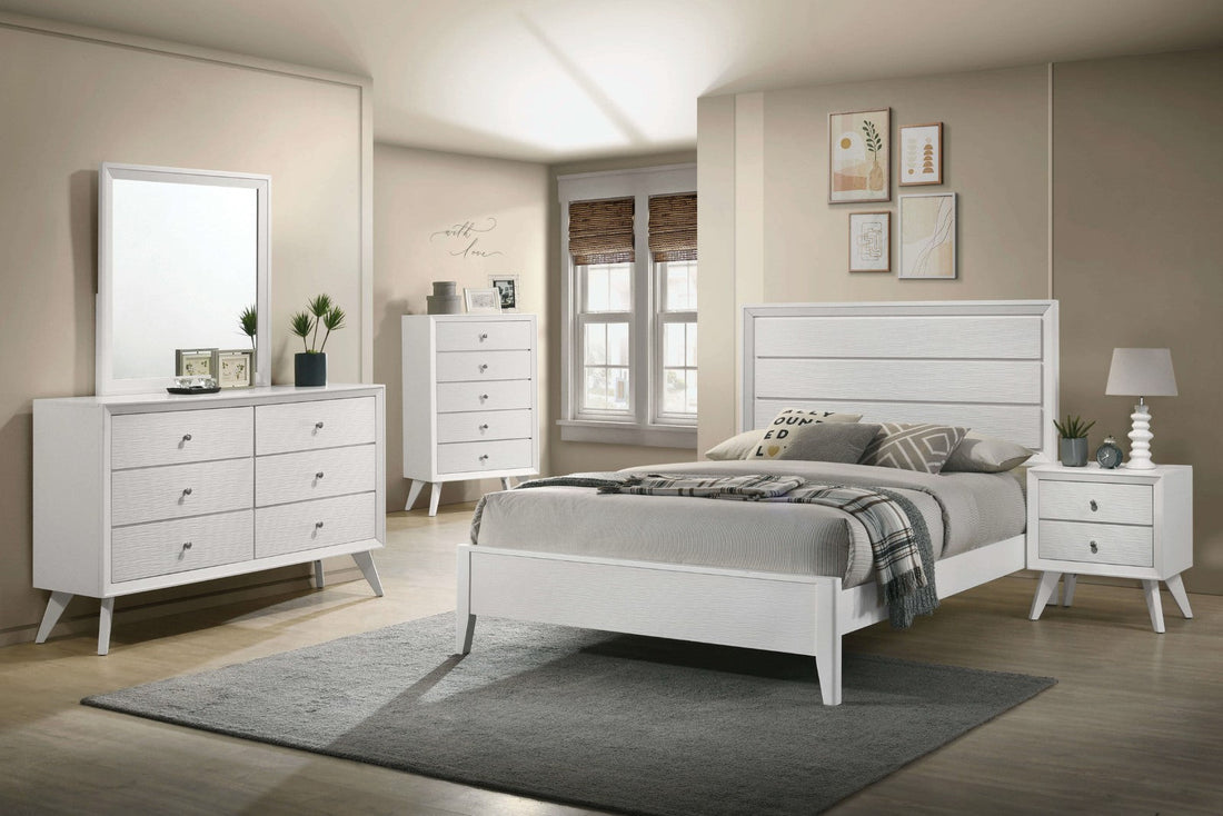 Dortmund White Contemporary Bedroom Set