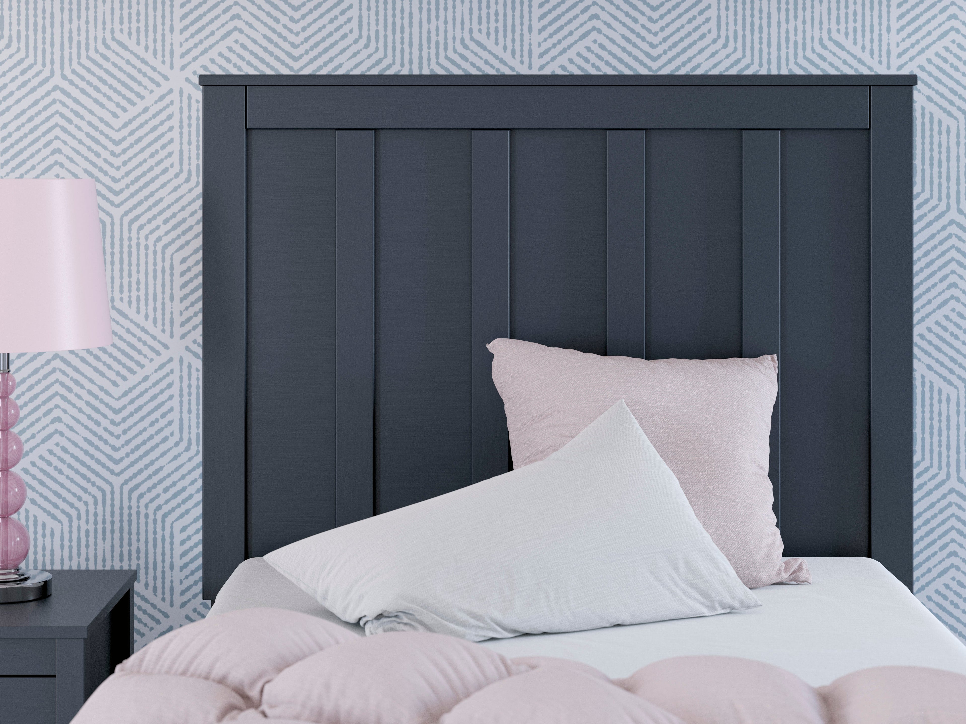 Simmenfort Navy Blue Twin Platform Bed from Ashley - Luna Furniture