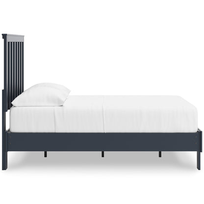 Simmenfort Navy Blue Full Platform Bed from Ashley - Luna Furniture