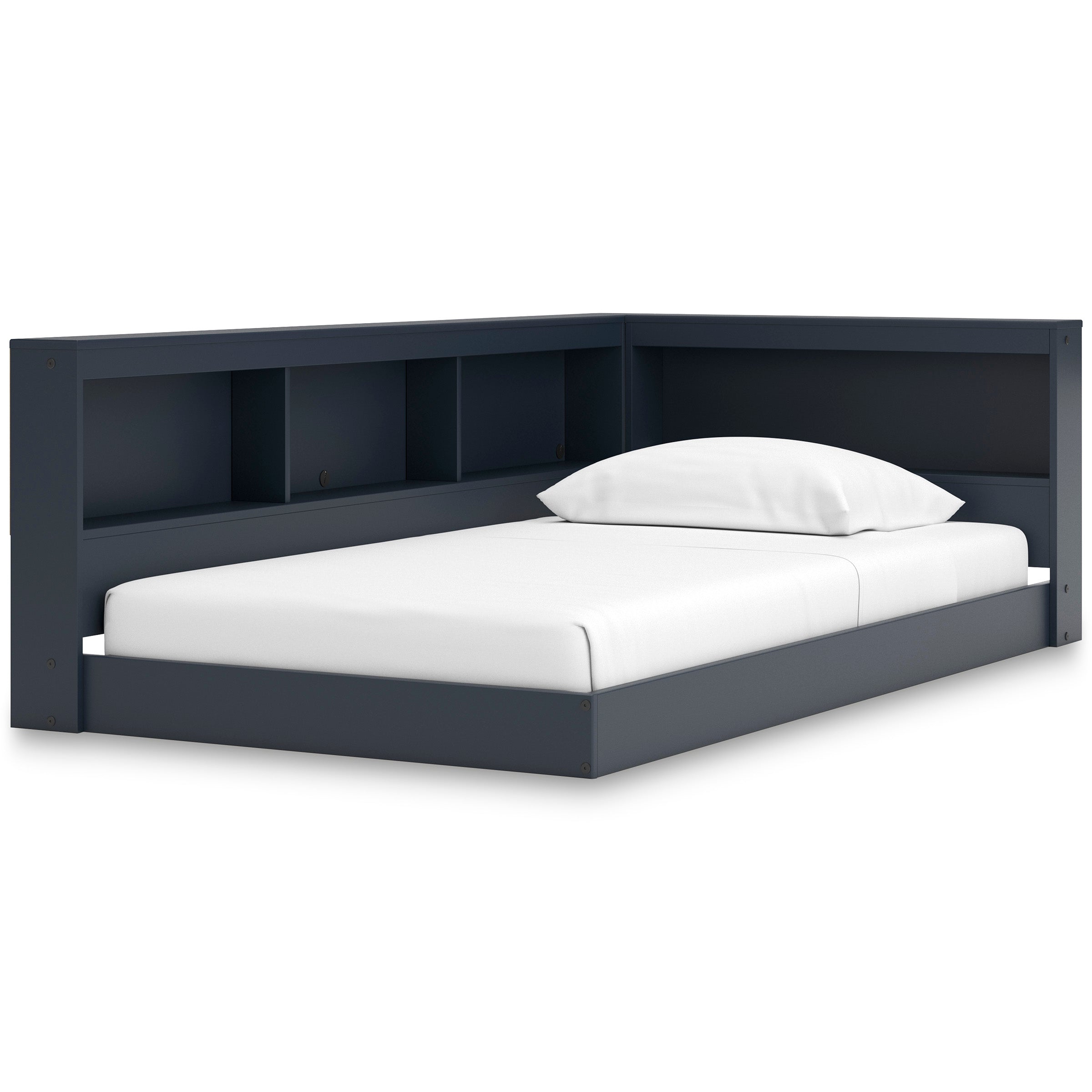 Simmenfort Navy Blue Twin Bookcase Storage Bed from Ashley - Luna Furniture