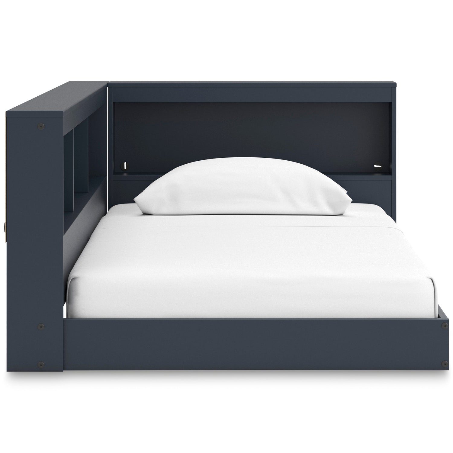 Simmenfort Navy Blue Twin Bookcase Storage Bed from Ashley - Luna Furniture