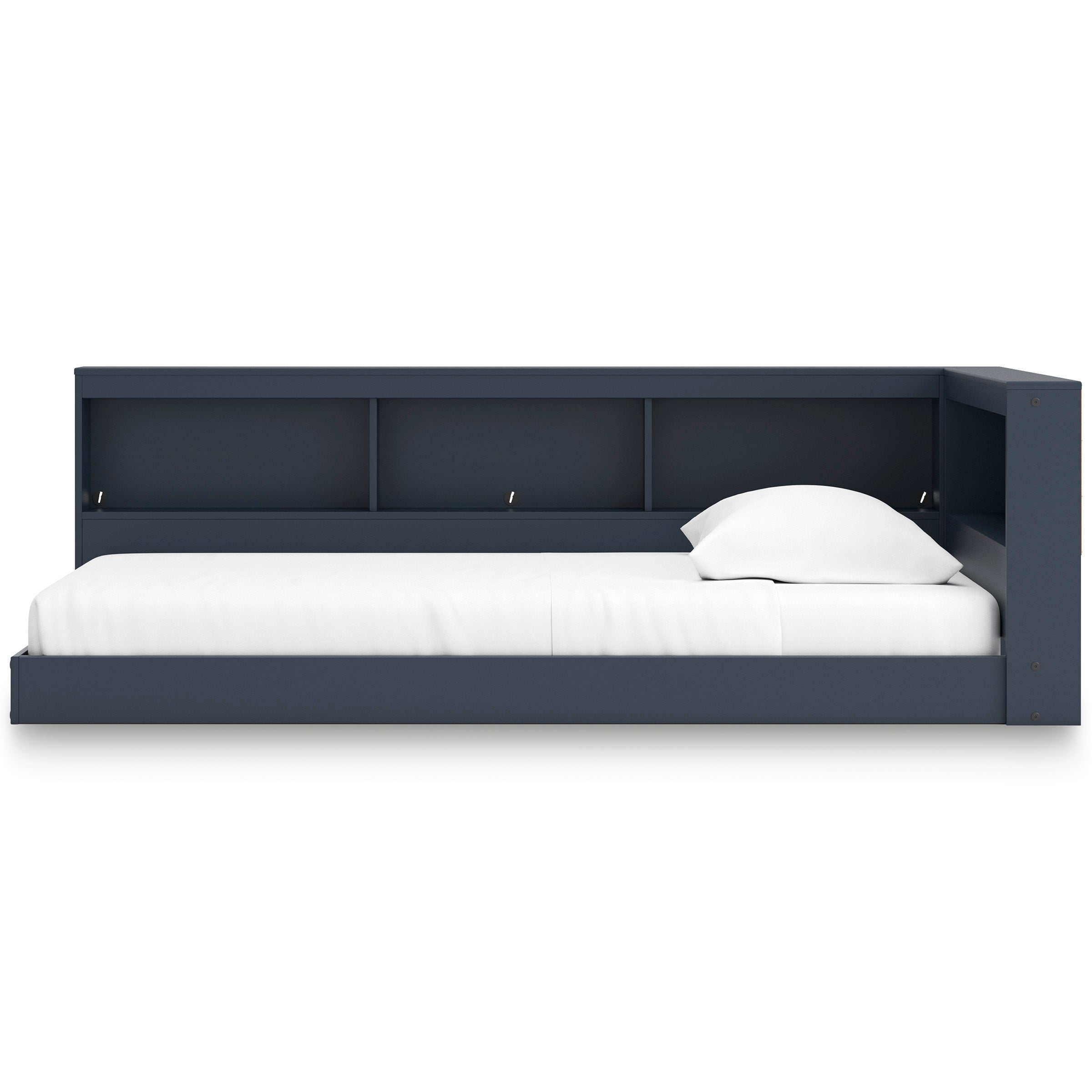 Simmenfort Navy Blue Twin Bookcase Storage Bed from Ashley - Luna Furniture