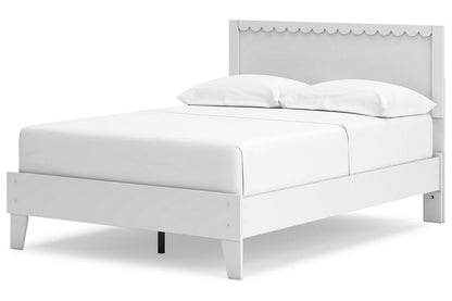 Hallityn White Full Panel Platform Bed -  Ashley - Luna Furniture