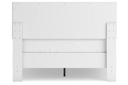Hallityn White Full Panel Platform Bed -  Ashley - Luna Furniture