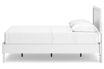 Hallityn White Full Panel Platform Bed -  Ashley - Luna Furniture