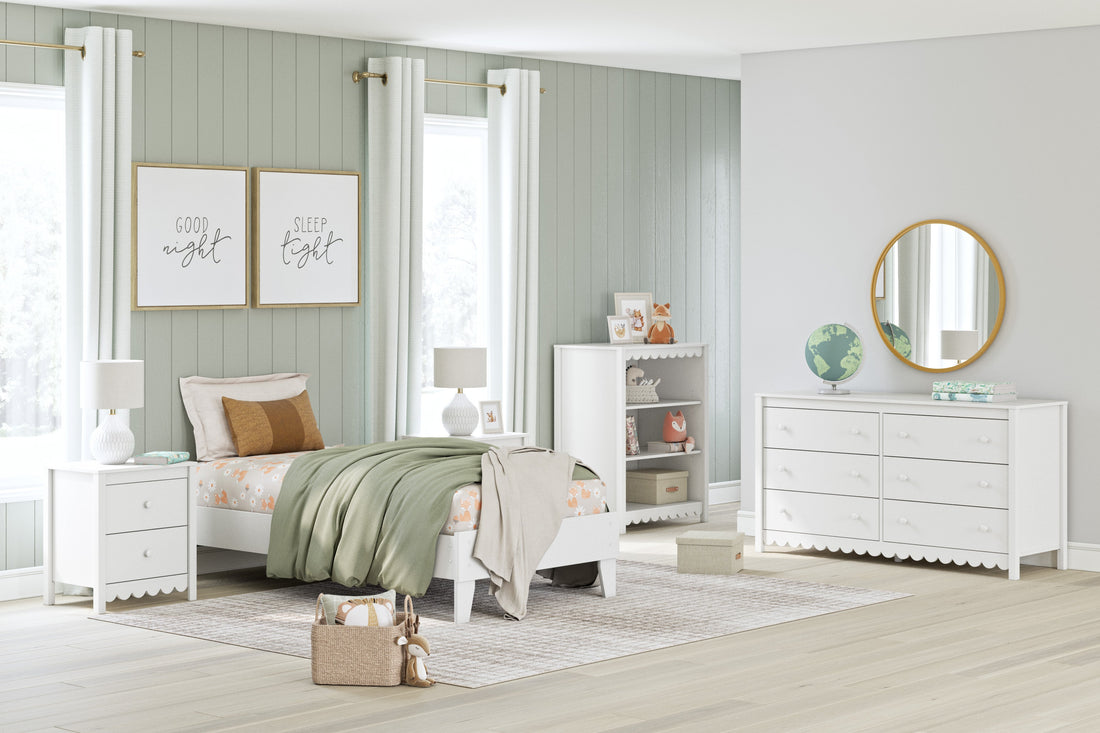 Hallityn White Youth Platform Bedroom Set from Ashley - Luna Furniture
