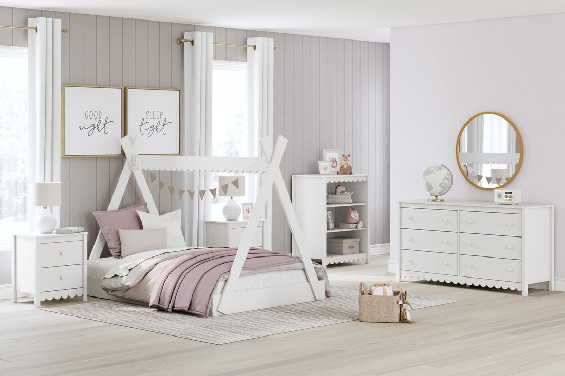 Hallityn White Youth Tent Bedroom Set from Ashley - Luna Furniture