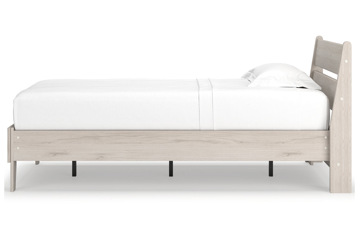 Socalle Natural Twin Panel Platform Bed -  Ashley - Luna Furniture