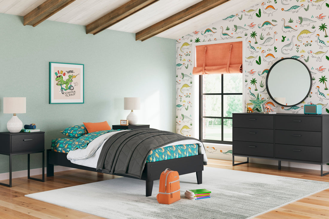 Socalle Black Youth Platform Bedroom Set from Ashley - Luna Furniture