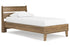 Deanlow Honey Twin Platform Panel Bed -  Ashley - Luna Furniture
