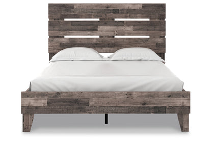 Neilsville Multi Gray Queen Panel Platform Bed from Ashley - Luna Furniture