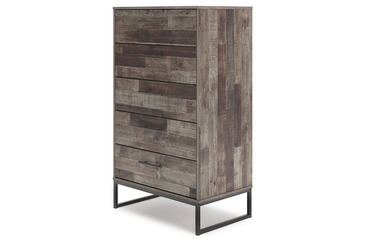 Neilsville Multi Gray Platform Bedroom Set from Ashley - Luna Furniture