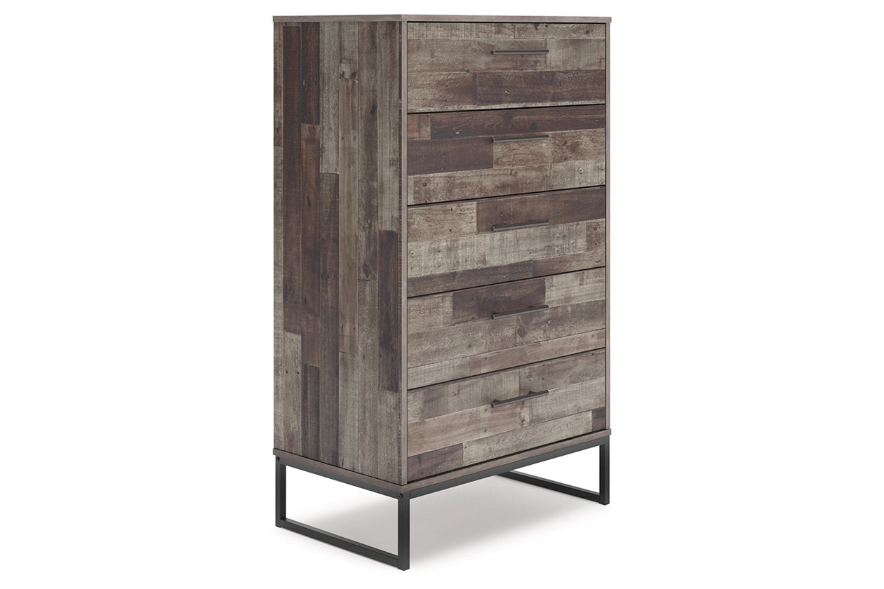 Neilsville Multi Gray Platform Bedroom Set from Ashley - Luna Furniture