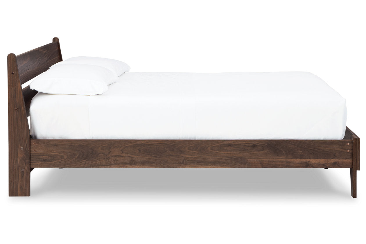 Calverson Mocha Platform Bedroom Set from Ashley - Luna Furniture