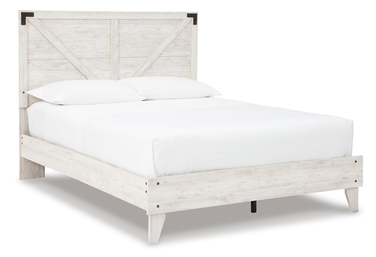 Shawburn Whitewash and Charcoal Gray Platform Bedroom Set from Ashley - Luna Furniture