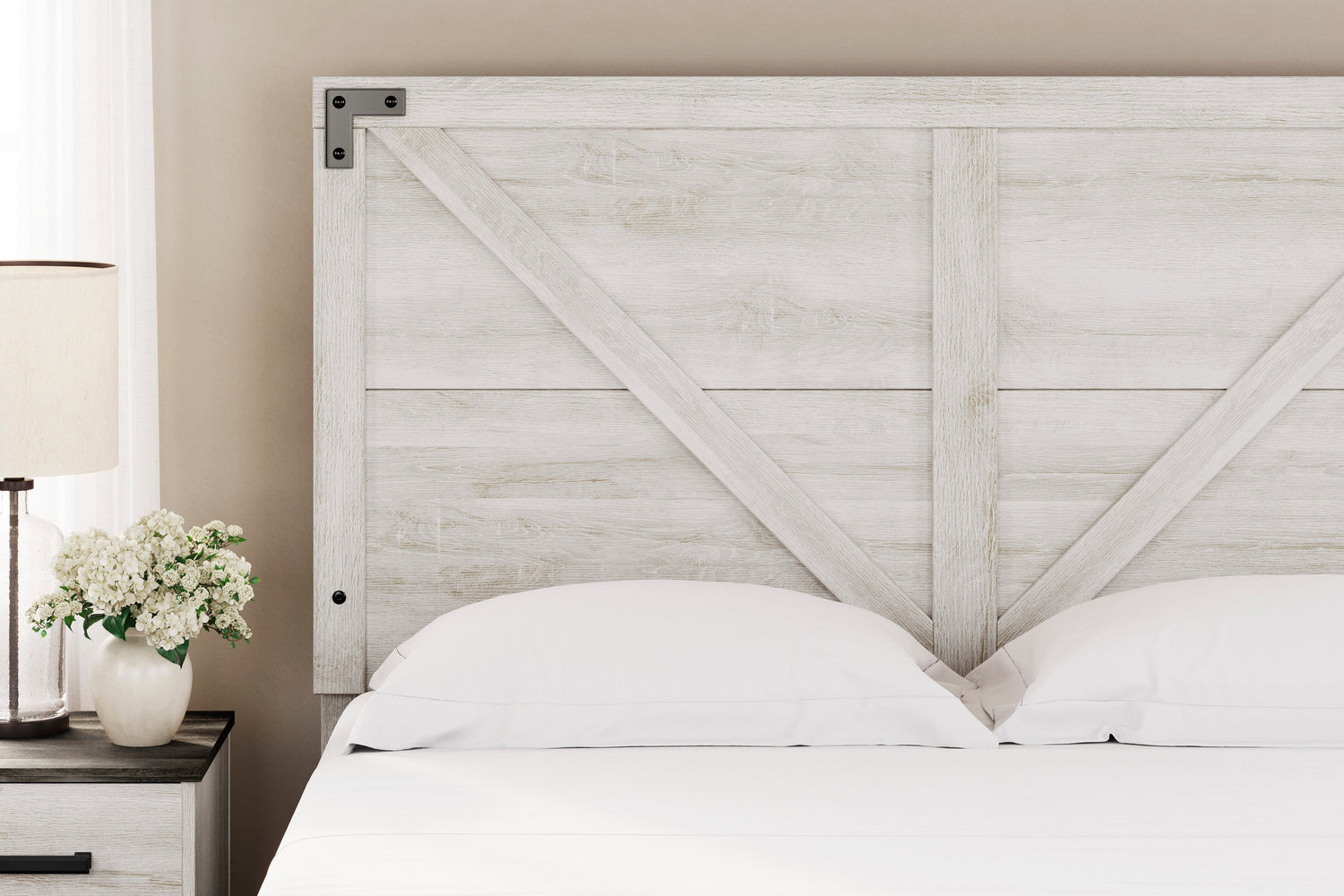 Shawburn Whitewash and Charcoal Gray Platform Bedroom Set from Ashley - Luna Furniture