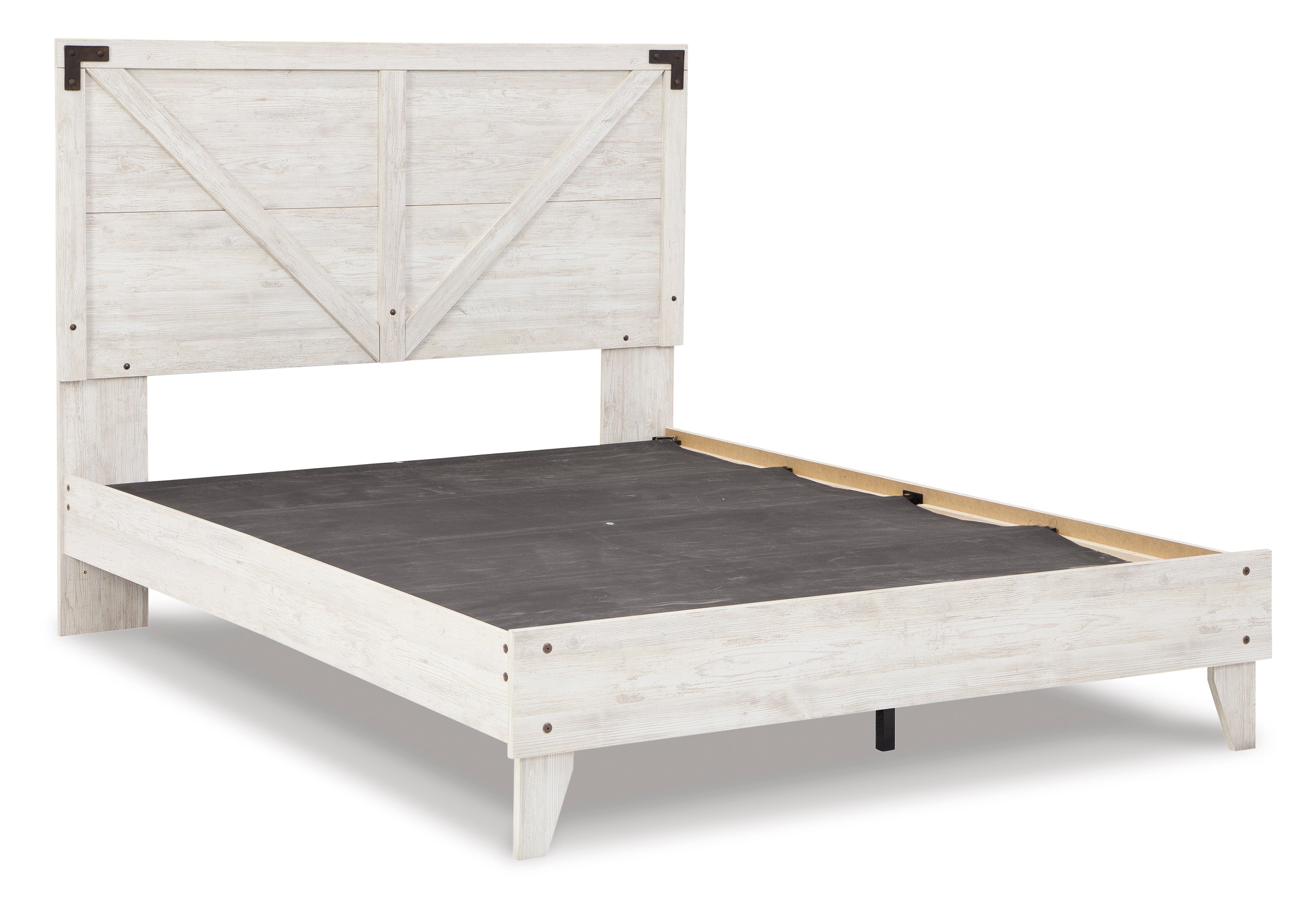 Shawburn Whitewash and Charcoal Gray Platform Bedroom Set from Ashley - Luna Furniture
