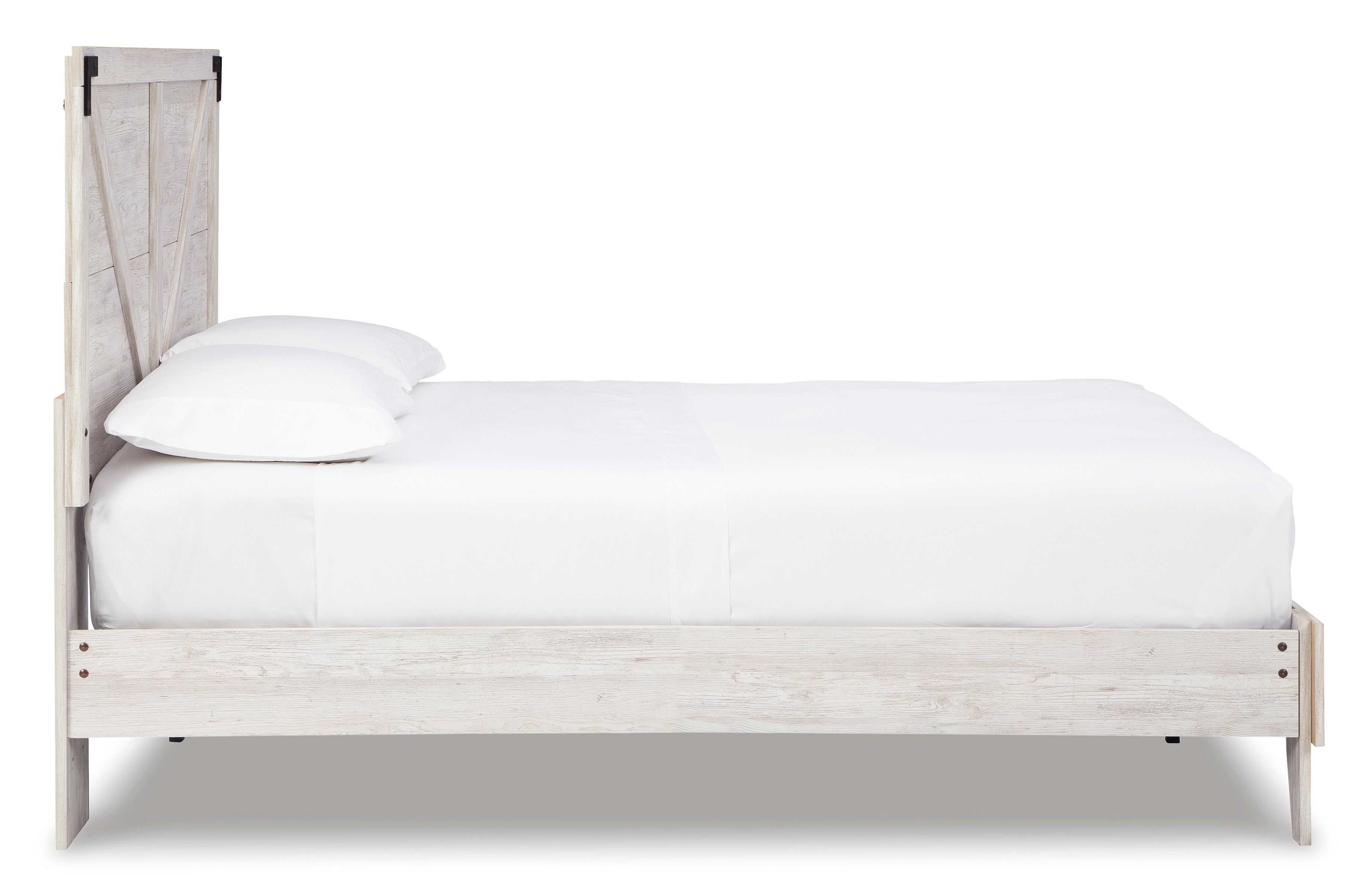 Shawburn Whitewash and Charcoal Gray Platform Bedroom Set from Ashley - Luna Furniture