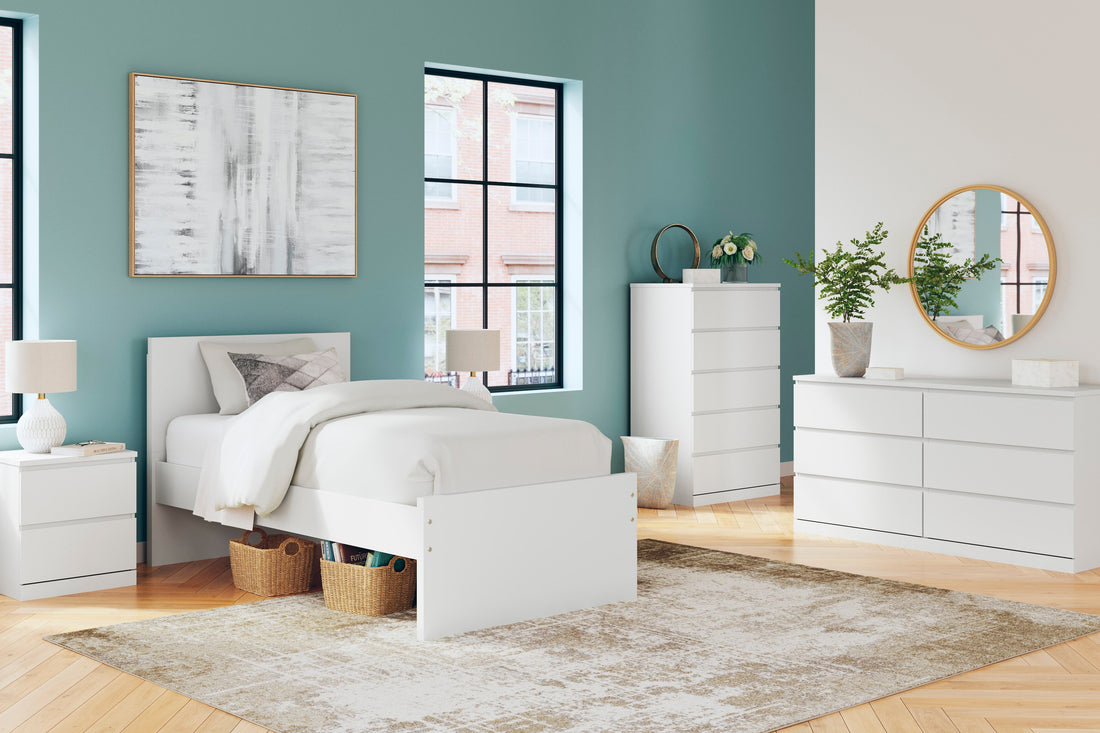 Onita White Youth Panel Platform Bedroom Set from Ashley - Luna Furniture