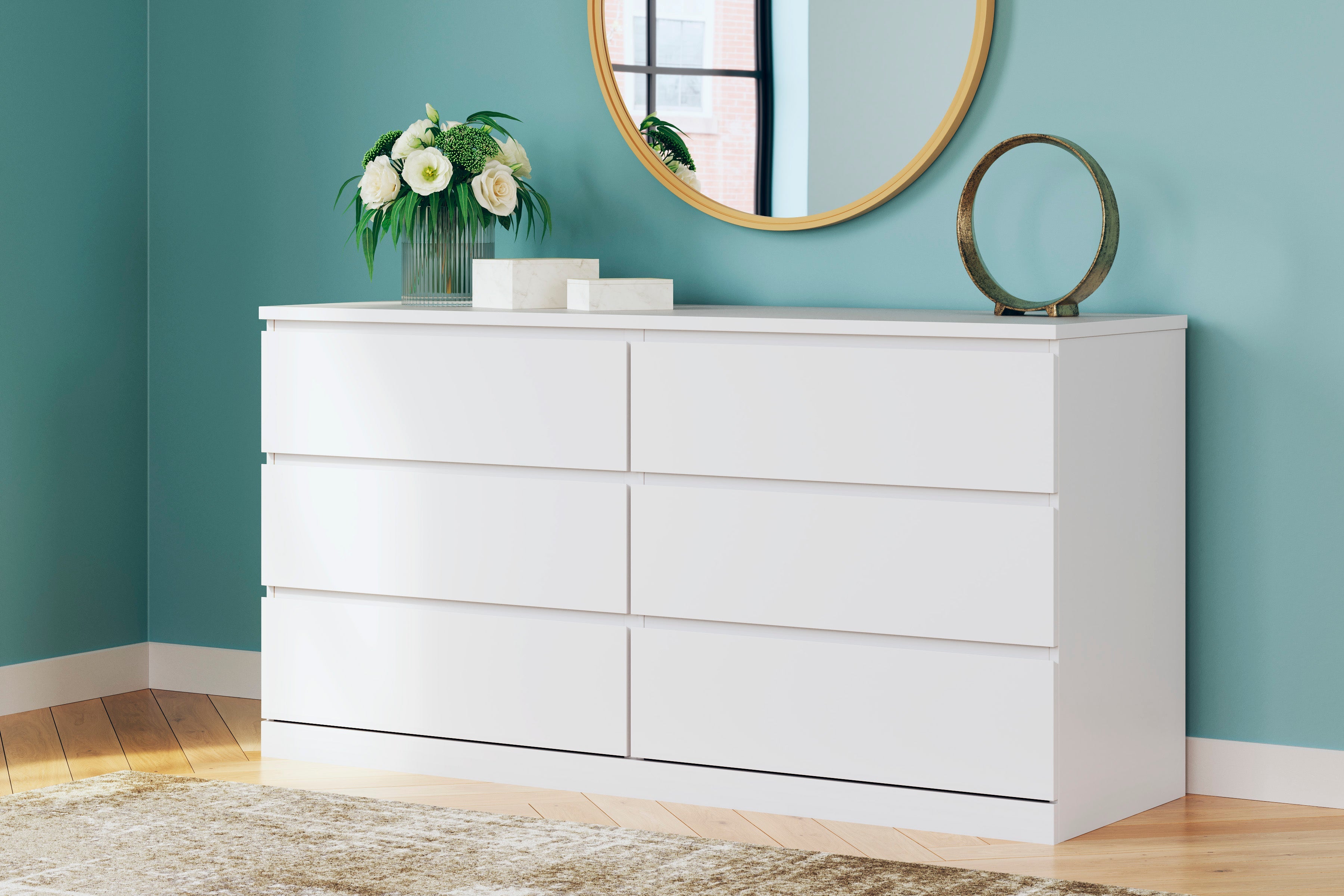 Onita White Youth One Side Storage Platform Bedroom Set from Ashley - Luna Furniture