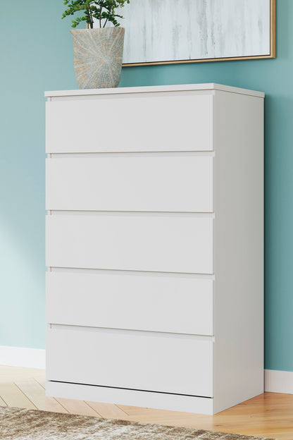 Onita White Youth One Side Storage Platform Bedroom Set from Ashley - Luna Furniture