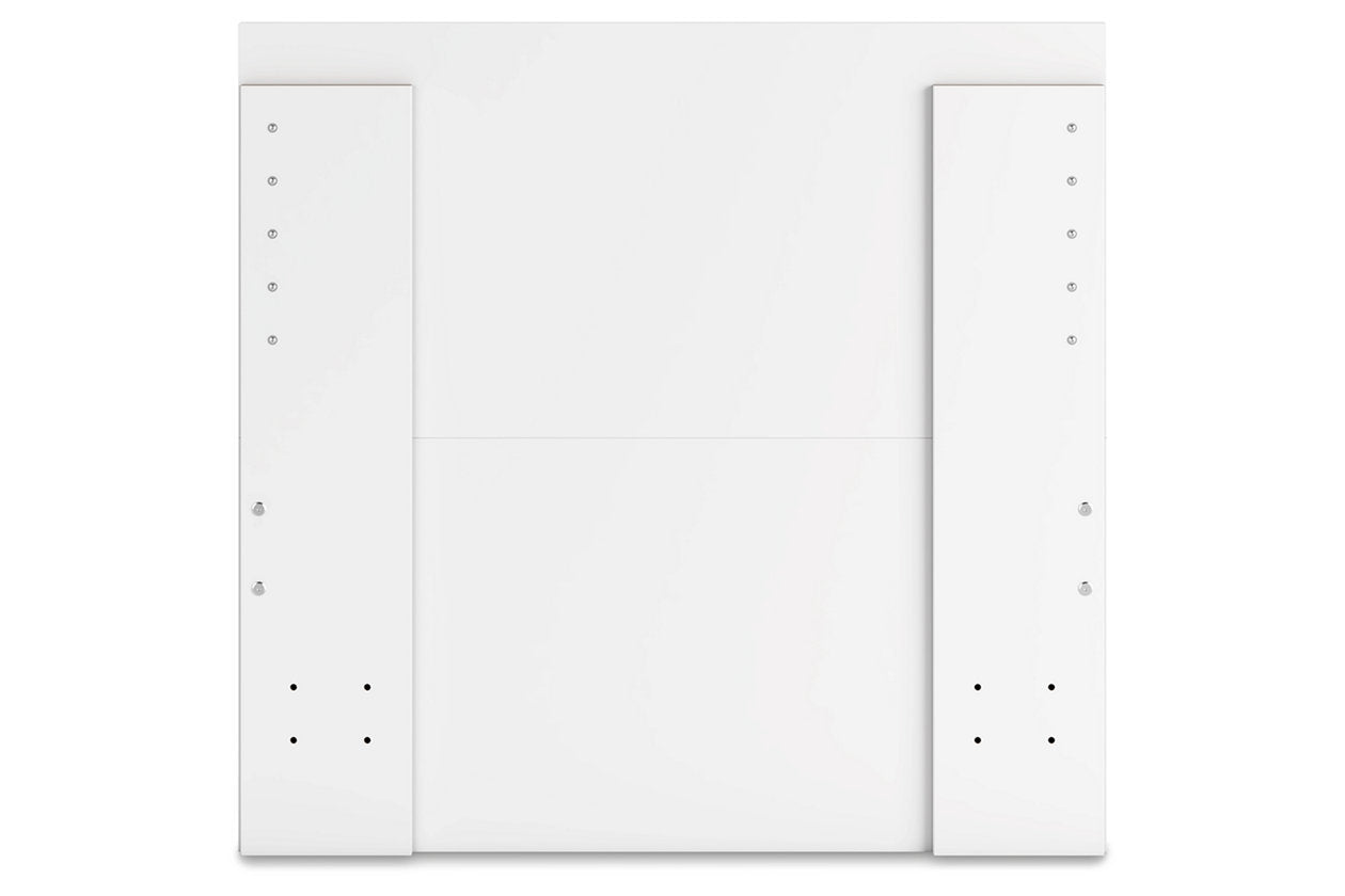 Onita White Twin Panel Platform Bed with 1 Side Storage -  Ashley - Luna Furniture