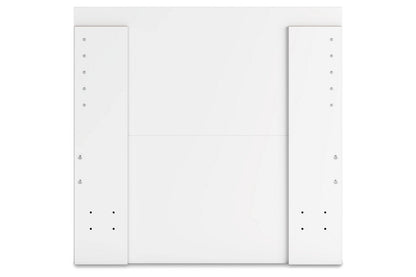 Onita White Twin Panel Platform Bed with 1 Side Storage -  Ashley - Luna Furniture