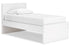 Onita White Twin Panel Platform Bed -  Ashley - Luna Furniture