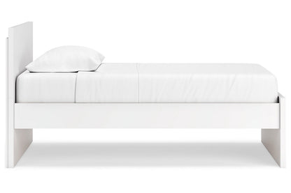 Onita White Twin Panel Platform Bed -  Ashley - Luna Furniture