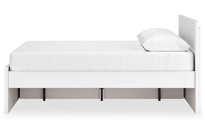 Onita White Queen Platform Bed with 1 Side Storage -  Ashley - Luna Furniture