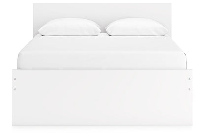 Onita White Queen Platform Bed with 2 Side Storage -  Ashley - Luna Furniture