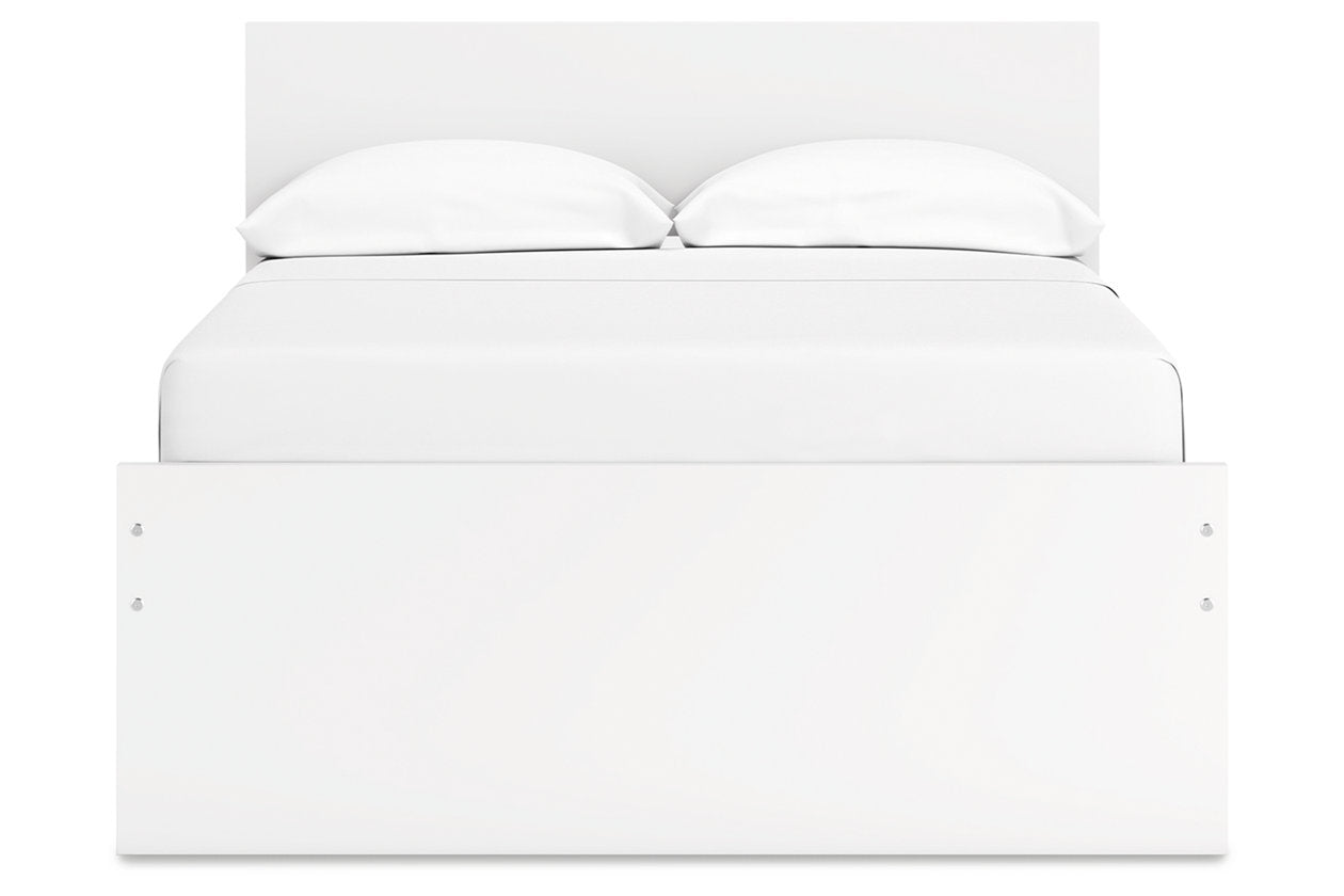 Onita White Full Panel Platform Bed with 2 Side Storage -  Ashley - Luna Furniture