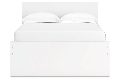 Onita White Full Panel Platform Bed with 2 Side Storage from Ashley - Luna Furniture