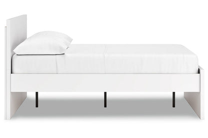 Onita White Full Panel Platform Bed -  Ashley - Luna Furniture