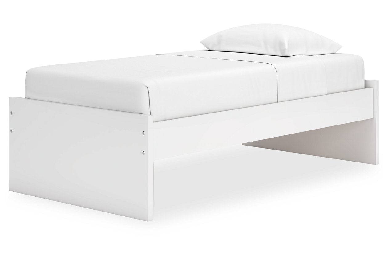 Onita White Twin Platform Bed -  Ashley - Luna Furniture