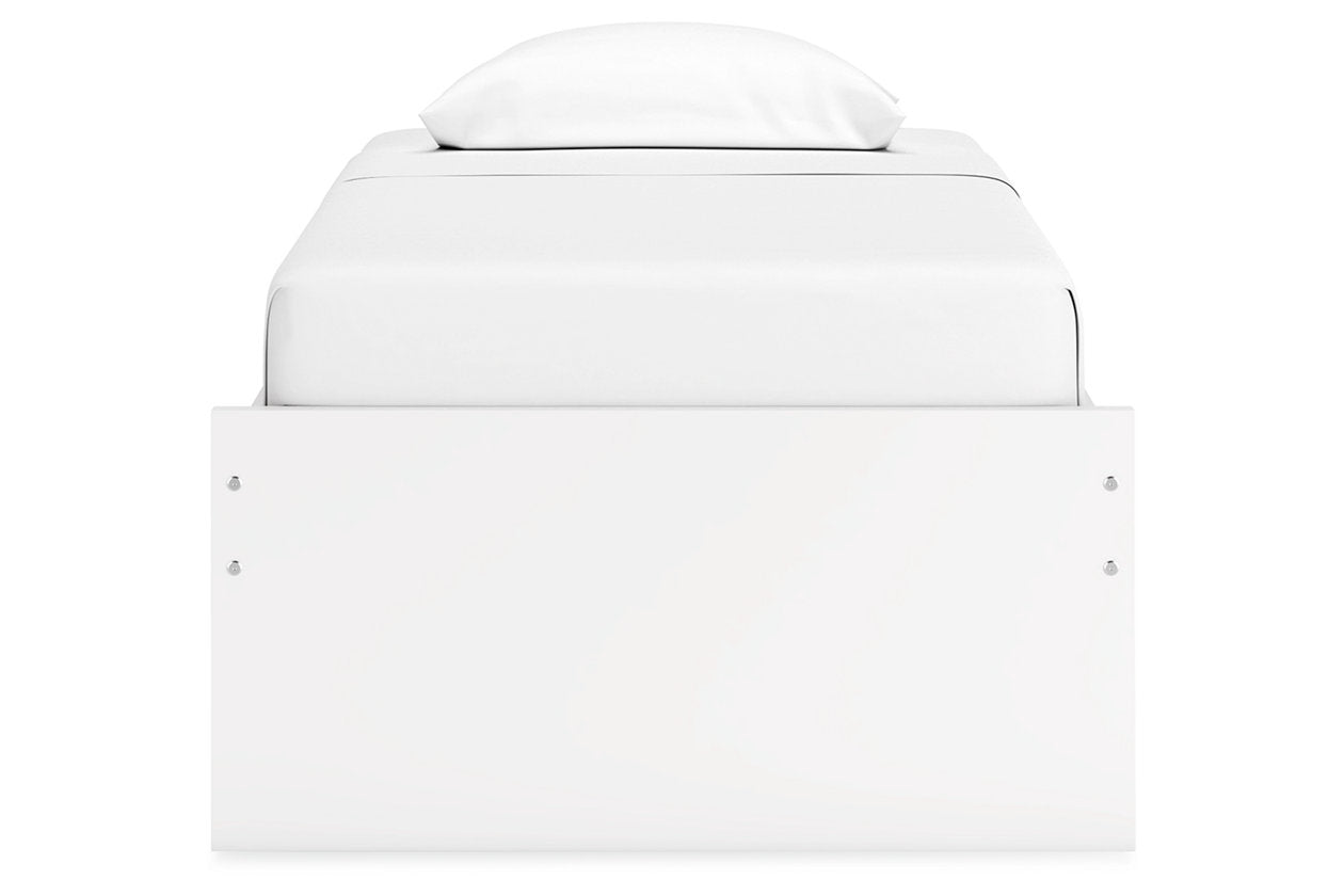 Onita White Twin Platform Bed -  Ashley - Luna Furniture