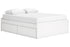 Onita White Queen Platform Bed with 2 Side Storage from Ashley - Luna Furniture